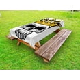 thumbnail image 1 of King Outdoor Tablecloth, Hand Drawn Crowned Skull Cranium with Coronet Tiara Halloween Themed Image, Decorative Washable Fabric Picnic Table Cloth, 58 X 84 Inches,Golden and Pale Grey, by Ambesonne, 1 of 2