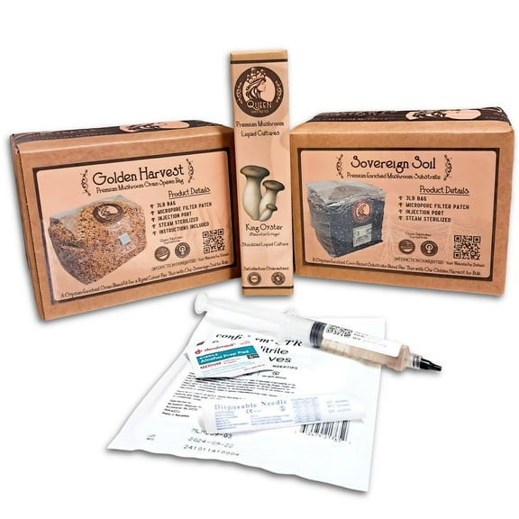 King Oyster Mushroom | 6LB All-In-One Mushroom Grow Kit