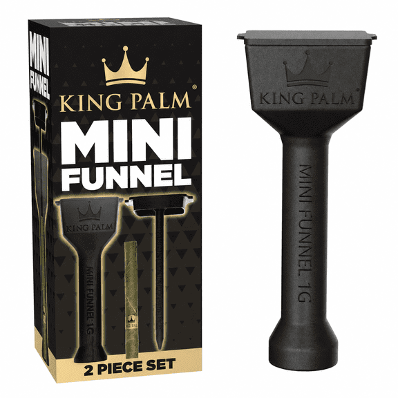 King Palm Mini Funnel, Filling Tool 2 Piece Set Portable Fill Assist Accessory