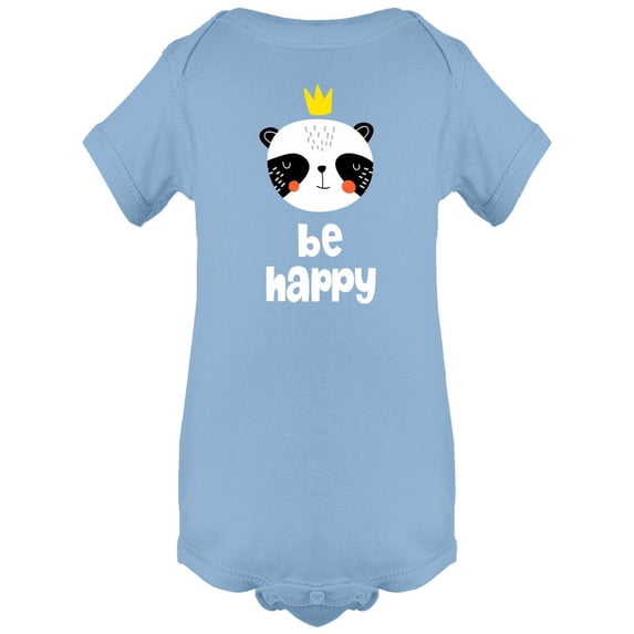 King Panda Be Happy Bodysuit Infant -Image by Shutterstock, 24 Months