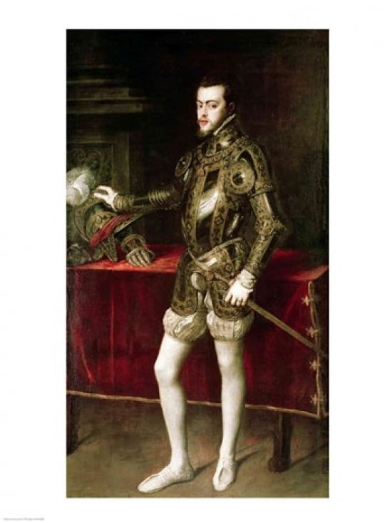King Philip II Canvas Art - Titian (18 x 24)