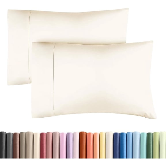 King Pillow Cases - 4 Pack - Super Soft Pillowcase Covers - Envelope Enclosure - Hotel Quality Pillow Protectors - Wrinkle Free, Shrink and Stain Resistant - Machine Washable - 20" x 40"