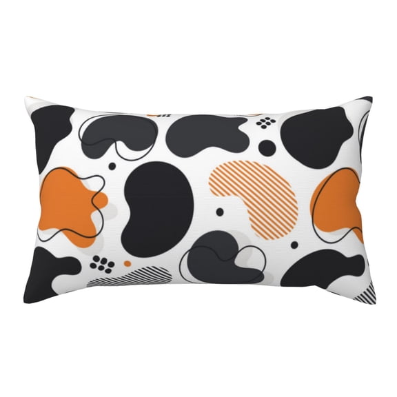 King Pillow Cases Standard Size - Abstract irregular shapes pattern Soft Envelope Closure Microfiber Block Print Pillow Cover, Wrinkle Stain Resistant Travel Pillow Covers Standard Size 20x36in