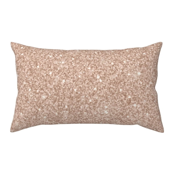 King Pillow Cases Standard Size - Beige Sparkling Glitter Soft Envelope Closure Microfiber Block Print Pillow Cover, Wrinkle Stain Resistant Travel Pillow Covers Standard Size 20x36in