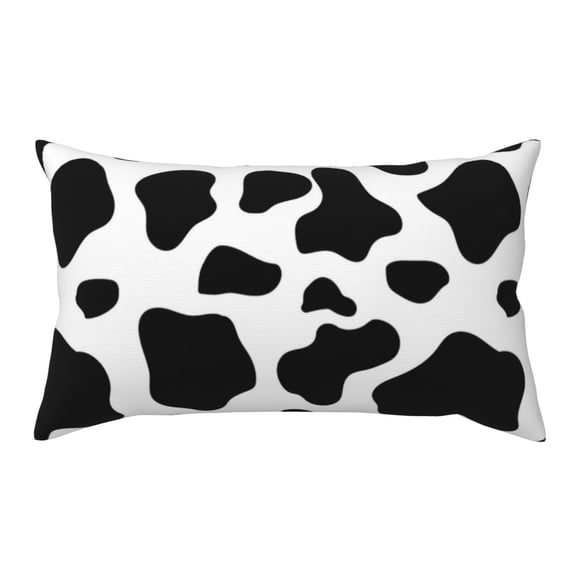 King Pillow Cases Standard Size - Cow print pattern Soft Envelope Closure Microfiber Block Print Pillow Cover, Wrinkle Stain Resistant Travel Pillow Covers Standard Size 20x36in