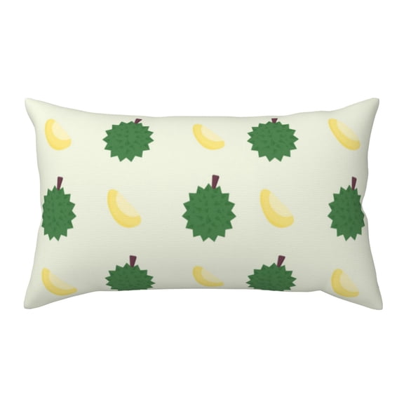 King Pillow Cases Standard Size - Cute Forest Green Durian Soft Envelope Closure Microfiber Block Print Pillow Cover, Wrinkle Stain Resistant Travel Pillow Covers Standard Size 20x36in