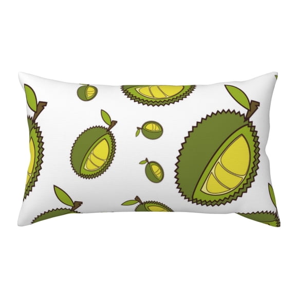 King Pillow Cases Standard Size - Cute Mint Green Durian Soft Envelope Closure Microfiber Block Print Pillow Cover, Wrinkle Stain Resistant Travel Pillow Covers Standard Size 20x36in