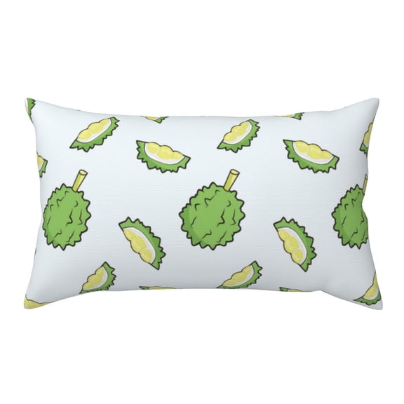 King Pillow Cases Standard Size - Cute Sea Green Durian Soft Envelope Closure Microfiber Block Print Pillow Cover, Wrinkle Stain Resistant Travel Pillow Covers Standard Size 20x36in