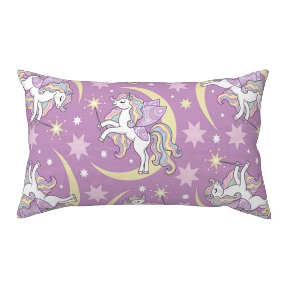 King Pillow Cases Standard Size - Cute magic horse Soft Envelope Closure Microfiber Block Print Pillow Cover, Wrinkle Stain Resistant Travel Pillow Covers Standard Size 20x36in