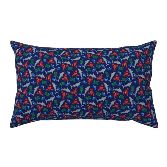 King Pillow Cases Standard Size - Deep Down In The Ocean Soft Envelope Closure Microfiber Block Print Pillow Cover, Wrinkle Stain Resistant Travel Pillow Covers Standard Size 20x36in