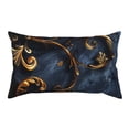 thumbnail image 1 of King Pillow Cases Standard Size - Elegant Gold Scrollwork Soft Envelope Closure Microfiber Block Print Pillow Cover, Wrinkle Stain Resistant Travel Pillow Covers Standard Size 20x36in, 1 of 7