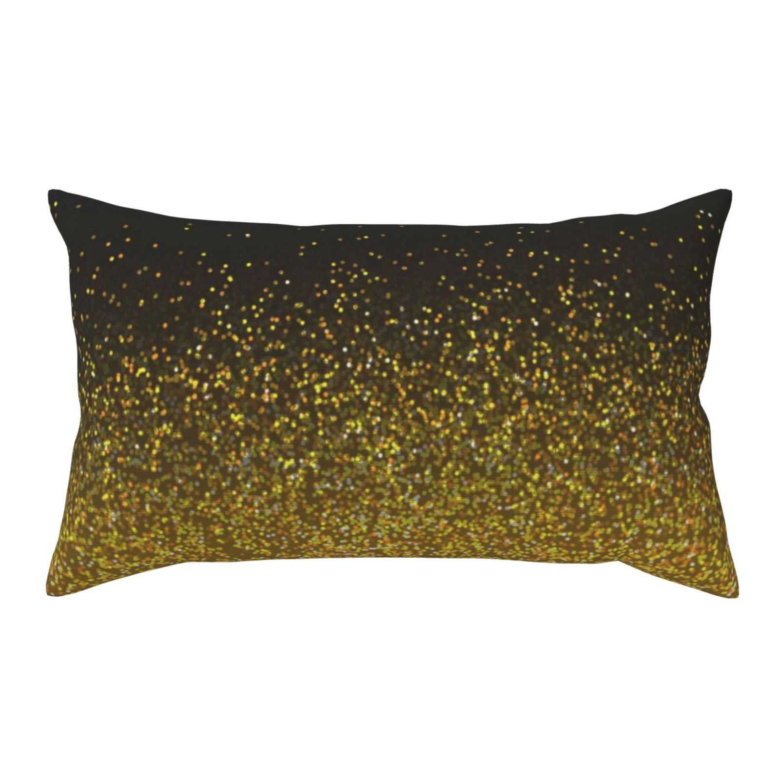 King Pillow Cases Standard Size Gold Glitter Gradient 20x36in Soft