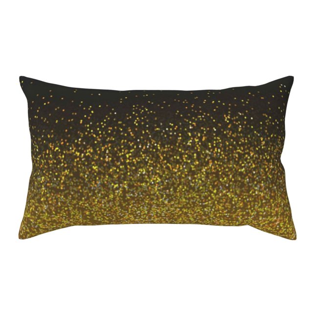 King Pillow Cases Standard Size Gold Glitter Gradient 20x36in Soft