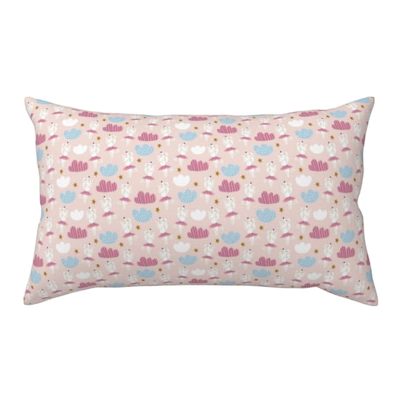 King Pillow Cases Standard Size - Poodle In Ballet Skirts Dancing Soft Envelope Closure Microfiber Block Print Pillow Cover, Wrinkle Stain Resistant Travel Pillow Covers Standard Size 20x36in
