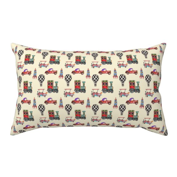 King Pillow Cases Standard Size - Retro Steampunk Vehicle1 Soft Envelope Closure Microfiber Block Print Pillow Cover, Wrinkle Stain Resistant Travel Pillow Covers Standard Size 20x36in