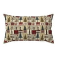 thumbnail image 1 of King Pillow Cases Standard Size - Rustic Plaid Forest Lodge Soft Envelope Closure Microfiber Block Print Pillow Cover, Wrinkle Stain Resistant Travel Pillow Covers Standard Size 20x36in, 1 of 7