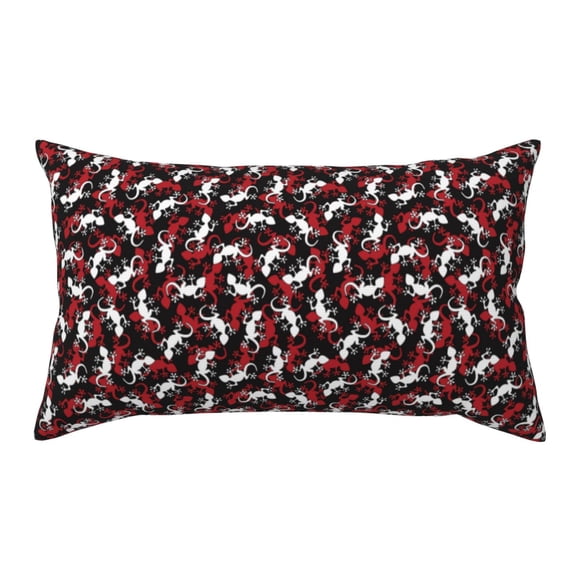 King Pillow Cases Standard Size - Salamander Soft Envelope Closure Microfiber Block Print Pillow Cover, Wrinkle Stain Resistant Travel Pillow Covers Standard Size 20x36in