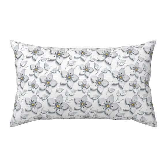 King Pillow Cases Standard Size - cool white berry blossoms Soft Envelope Closure Microfiber Block Print Pillow Cover, Wrinkle Stain Resistant Travel Pillow Covers Standard Size 20x36in
