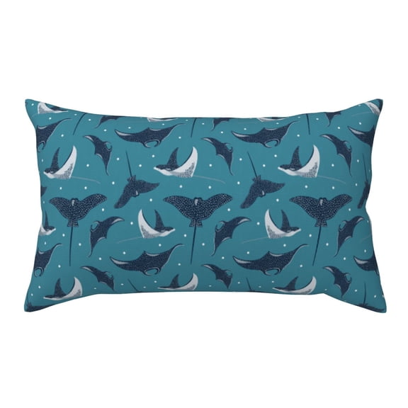 King Pillow Cases Standard Size - cute Stingray polka dots Soft Envelope Closure Microfiber Block Print Pillow Cover, Wrinkle Stain Resistant Travel Pillow Covers Standard Size 20x36in