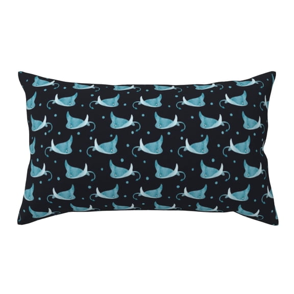 King Pillow Cases Standard Size - cute blue stingray polka dots Soft Envelope Closure Microfiber Block Print Pillow Cover, Wrinkle Stain Resistant Travel Pillow Covers Standard Size 20x36in