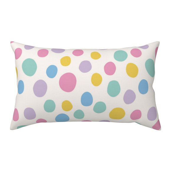 King Pillow Cases Standard Size - retro dots spots blots circle Soft Envelope Closure Microfiber Block Print Pillow Cover, Wrinkle Stain Resistant Travel Pillow Covers Standard Size 20x36in