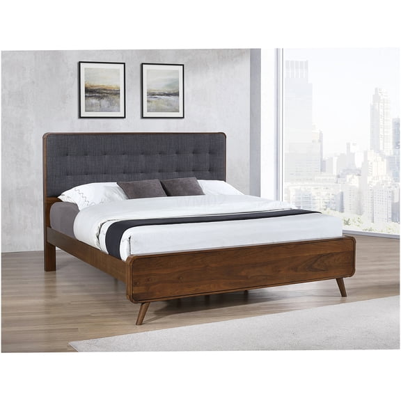 King Platform Bed Frame, Low Profile Modern Bedroom Furniture with Strong Support and Under-Bed Storage Space