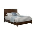 thumbnail image 1 of King Platform Bed with Panel Headboard, Walnut Brown, 1 of 4