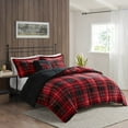 thumbnail image 1 of Bed Sets King Plush to Sherpa Down Alternative Comforter Set,Comforter Sets, 1 of 10