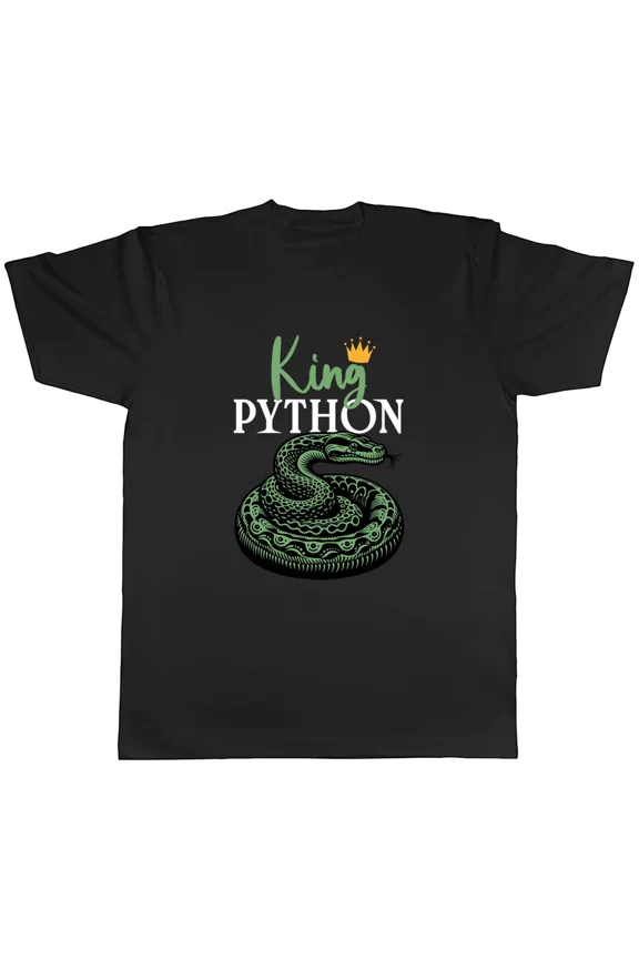King Python Snake Crown Unisex T-Shirt, S-5XL