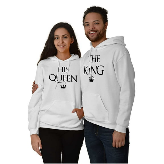 King Queen Matching Sets His Hers Hoodie Sweatshirt Women Brisco Brands M