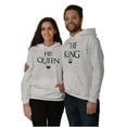 thumbnail image 1 of King Queen Matching Sets His Hers Women Plus Size Graphic Pullover Hoodie Brisco Brands 3X, 1 of 4