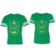 thumbnail image 1 of King Queen Pentagon Gold Matching Couple Cotton Jerseys (Men Green / Women Green) (Men XL / Women L), 1 of 3