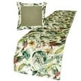 thumbnail image 1 of King Queen Twin Ivory & Multi Designer Queen 74"x18" Bed Runner without Pillow Cover, Bird, Sequins & Beaded Bed Scarf on Cotton fabric - Exotic Birds, 1 of 4