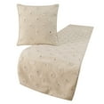 thumbnail image 1 of King Queen Twin White Decorative Twin 53"x18" Bed Runner With Pillow Cover, Mirror Embroidery Bed Scarf on Cotton fabric - Mirror Lover, 1 of 3