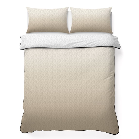 King Quilt Set 96''x106'', Beige Brown Ombre Lightweight Bedspread Coverlet Set with 2 Pillow Shams, Modern Abstract Art Gradient Breathable All Season Quilt Bedding for Bedroom/Guest Room