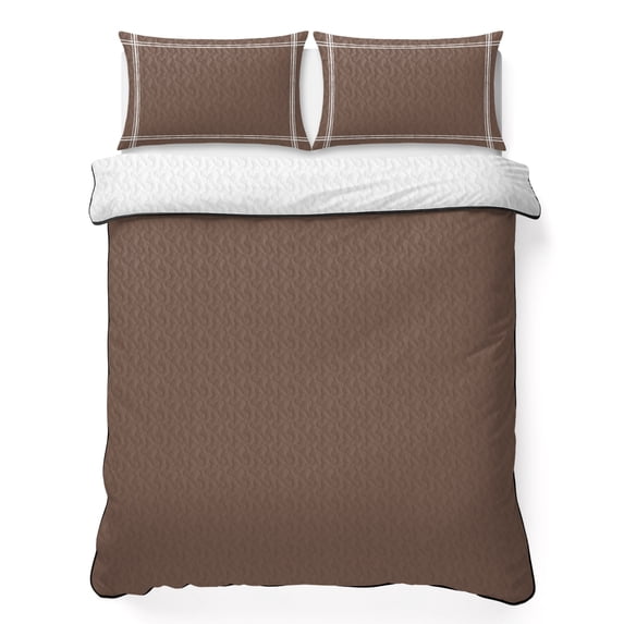 King Quilt Set 96''x106'', Pure Brown Lightweight Summer Bedspread Coverlet Set with 2 Pillow Shams, Simple Solid Color Breathable All Season Quilt Bedding for Bedroom/Guest Room