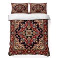 thumbnail image 1 of King Quilt Set 96''x106'', Red Boho Lightweight Bedspread Coverlet Set with 2 Pillow Shams, Contemporary Abstract Ethnic Retro Geometric Breathable All Season Quilt Bedding for Bedroom/Guest Room, 1 of 9