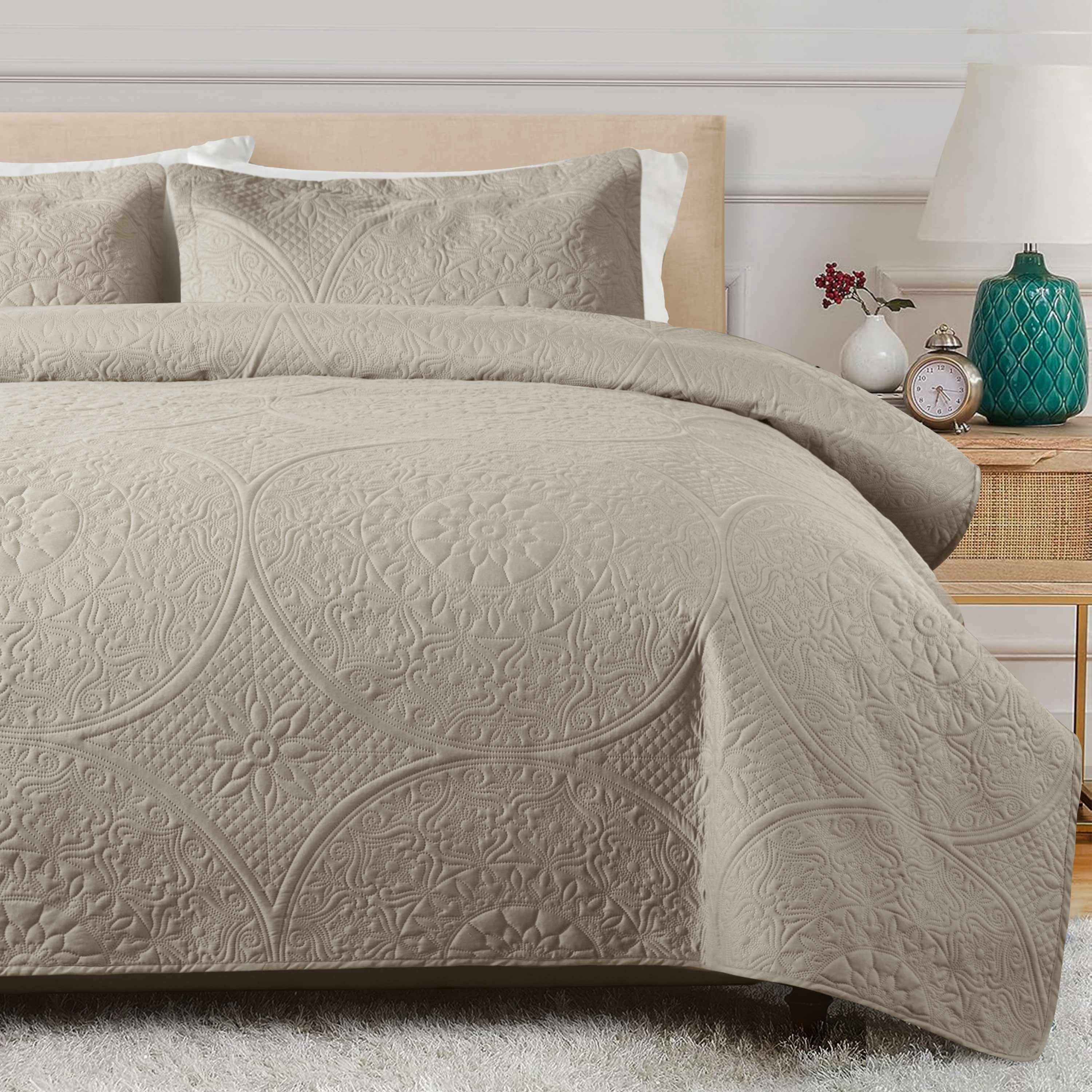 King Quilt Set Lightweight Microfiber King Size Summer Bedspread king-quilt-set-lightweight-microfiber-king-size-summer-bedspread