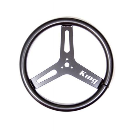 King Racing Products 1460 Steering Wheel Aluminum Big Tube - Black