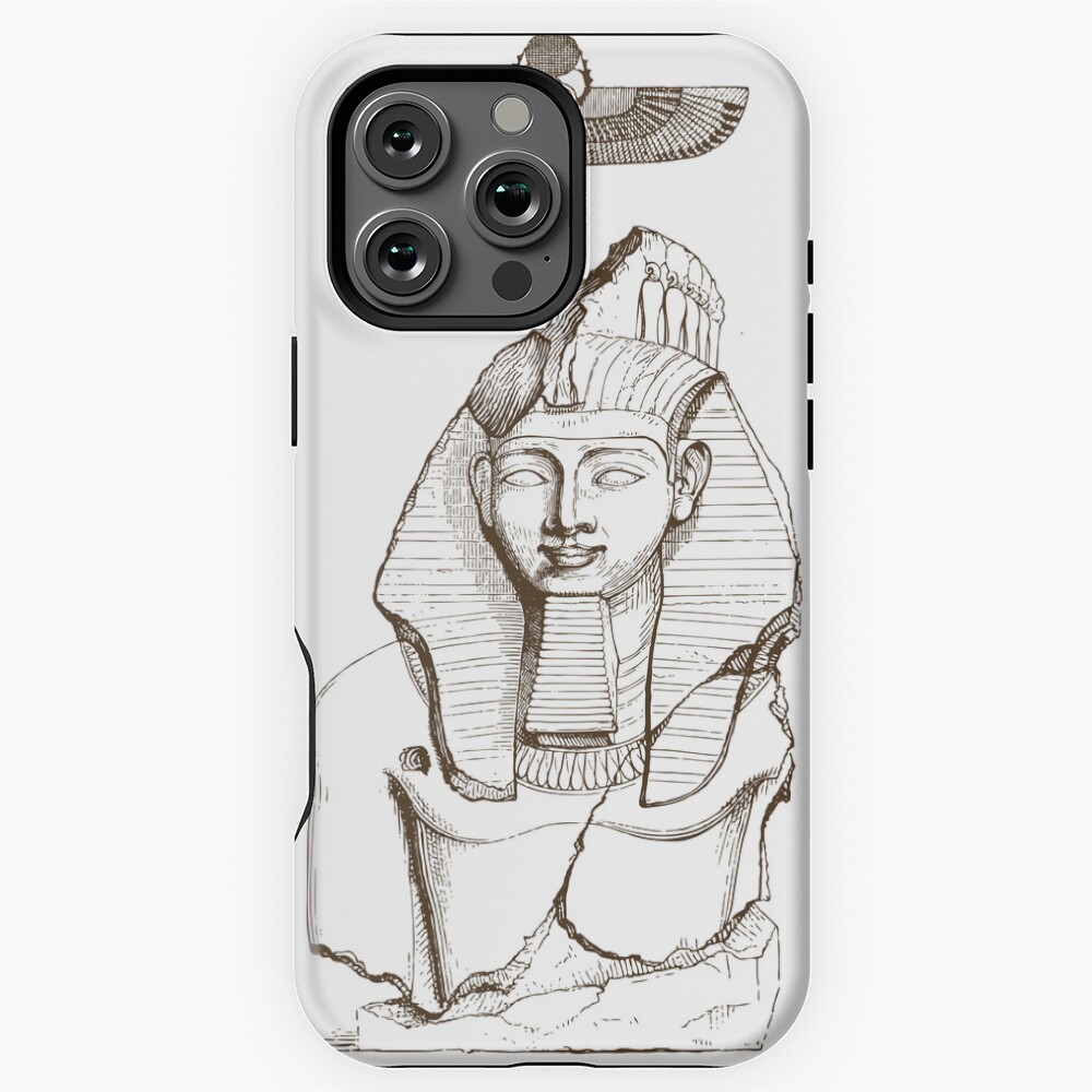 King Ramses Ancient Egyptian Pharaoh Art iPhone Case 17 16 15 14 13 12 ...