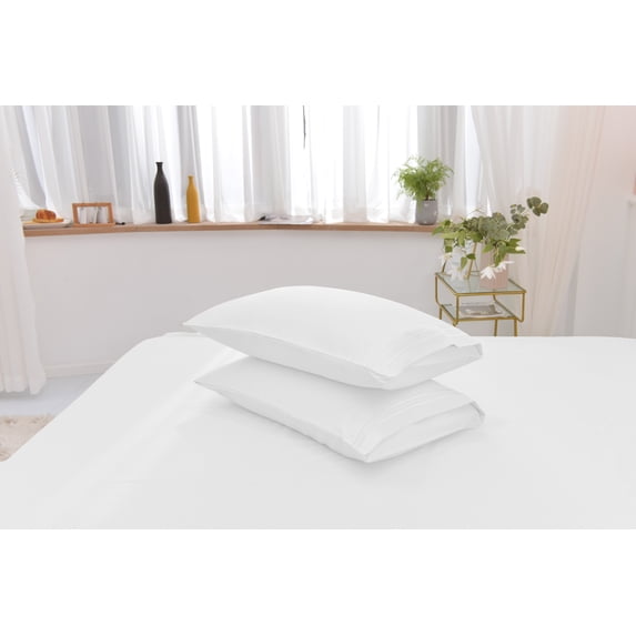 King Rayon Made From Bamboo Sheet Set - Softer Than Cotton King Size - Wrinkle Free - 16" Deep Pockets - 4 Piece - 1 Fitted Sheet, 1 Flat, 2 Pillowcases King White