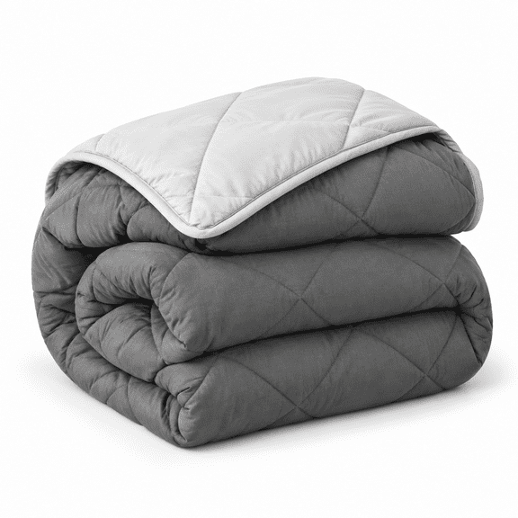 King Reversibleforter - Duvetert Light/dark Gray