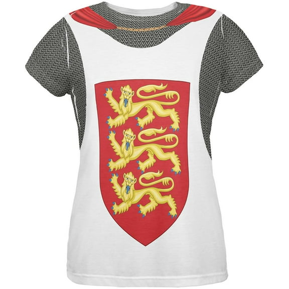 King Richard Lionheart Knight Costume All Over Womens T Shirt Multi X-LG