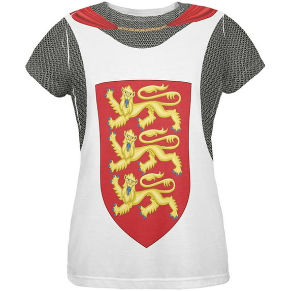 King Richard Lionheart Knight Costume All Over Womens T Shirt Multi X-LG