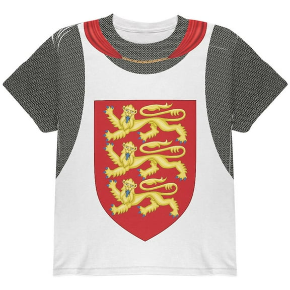 King Richard Lionheart Knight Costume All Over Youth T Shirt Multi YSM