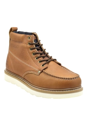 Men's Moc Toe Construction Boots Work Shoes 12 D(M) Brown