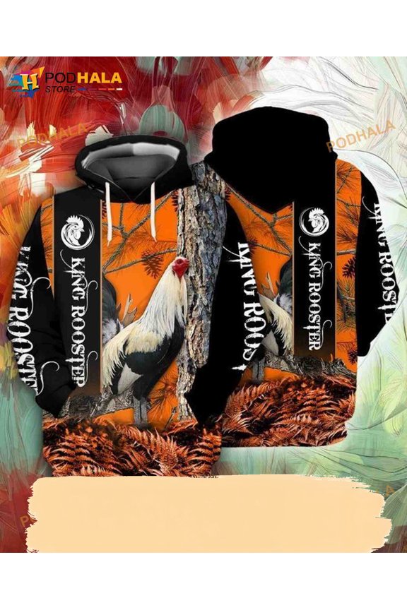 King Rooster 3D Hoodie T-Shirt