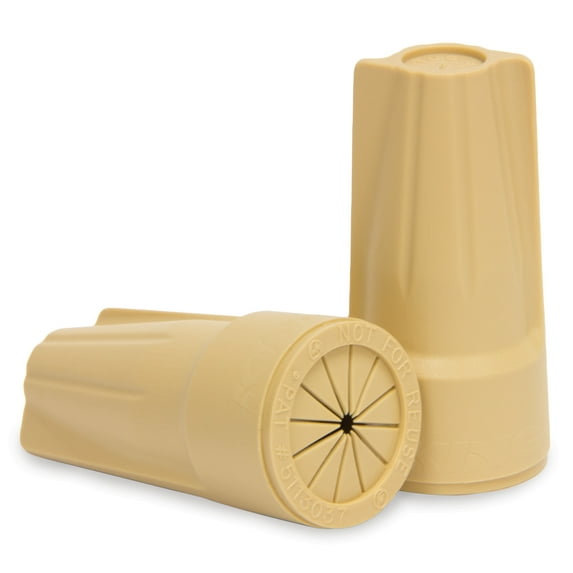 King Safety Products 20111 Tan Waterproof Low Voltage Wire Connector 15 Count