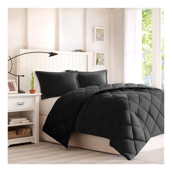 King Scotchgard Quilting Reversible Down Comforter Set