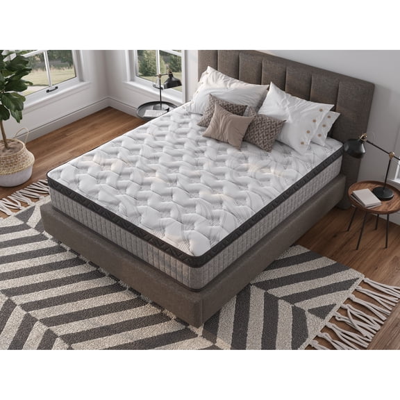 King Size 10" Mattress With Cooling Gel Foam - Enhances Detoxification Process And Promotes A Sleep With For Breathable Surface